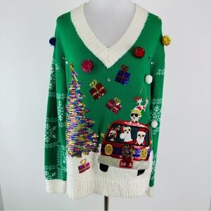 United States Sweaters Holiday Ugly Christmas Sweater Size Large